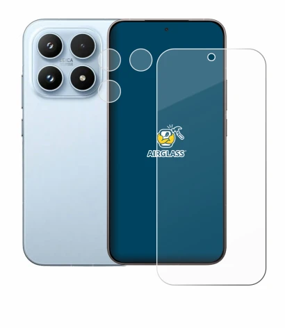 Abbildung des Geräts Xiaomi 17 (Display+Kamera) mit einer Vielzahl des Displayschutzes.