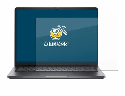 Abbildung des Geräts Dell Pro 14 mit einer Vielzahl des Displayschutzes.