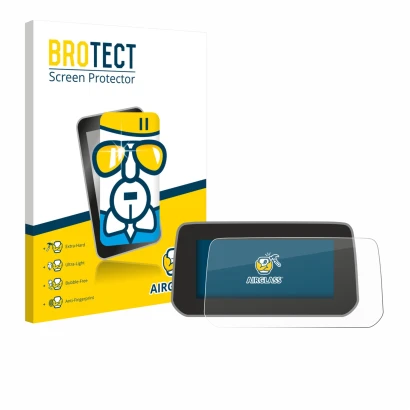 Vorderseite einer Produktverpackung mit dem Markenlogo BROTECT. Daneben ist das Gerät Mazda CX-5 2020 mit dem zugehörigen Disp