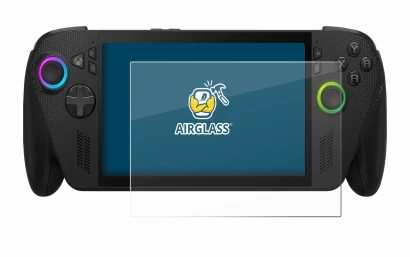 Abbildung des Geräts ASUS ROG Xbox Ally X mit einer Vielzahl des Displayschutzes.