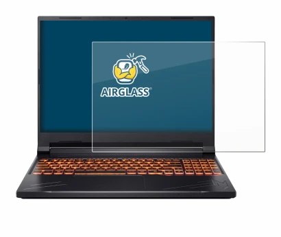 Abbildung des Geräts Acer Nitro V 16 mit einer Vielzahl des Displayschutzes.