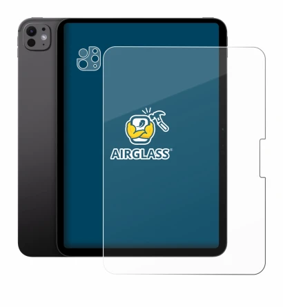 Abbildung des Geräts Apple iPad Pro 11" 2024 (Display+Kamera) mit einer Vielzahl des Displayschutzes.