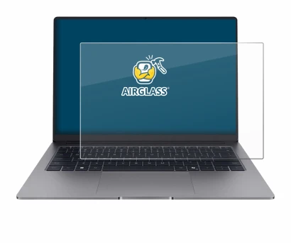 Abbildung des Geräts Honor MagicBook X14 Plus 2025 mit einer Vielzahl des Displayschutzes.