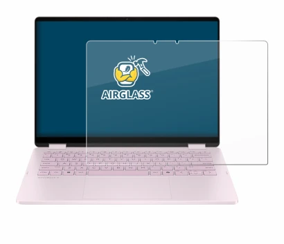 Abbildung des Geräts HP OmniBook 5 Flip 14 14-fp0153ng mit einer Vielzahl des Displayschutzes.