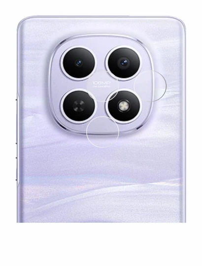 Abbildung des Geräts Xiaomi Redmi Note 15 (NUR Kamera) mit einer Vielzahl des Displayschutzes.