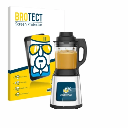 Vorderseite einer Produktverpackung mit dem Markenlogo BROTECT. Daneben ist das Gerät Moulinex LM83SD10 mit dem zugehörigen Di