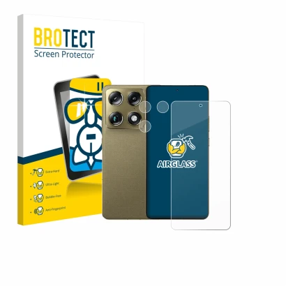 Vorderseite einer Produktverpackung mit dem Markenlogo BROTECT. Daneben ist das Gerät Motorola Signature 165 (Display+Kamera) 