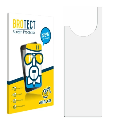 Vorderseite einer Produktverpackung mit dem Markenlogo BROTECT. Daneben ist der zugehörige Displayschutz.