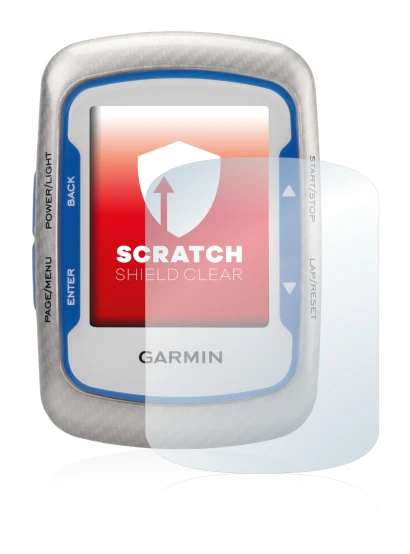 Abbildung des Geräts Garmin Edge 500 mit einer Vielzahl des Displayschutzes.