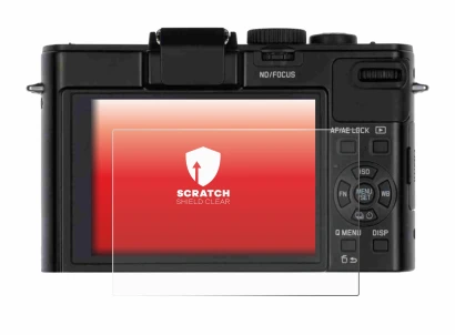 Abbildung des Geräts Leica D-Lux 6 mit einer Vielzahl des Displayschutzes.