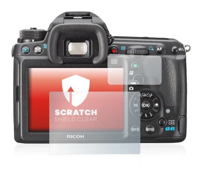 Abbildung des Geräts Pentax K3, K-3 mit einer Vielzahl des Displayschutzes.