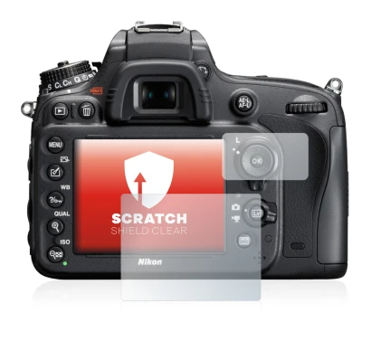 Abbildung des Geräts Nikon D610 mit einer Vielzahl des Displayschutzes.