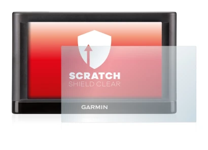 Abbildung des Geräts Garmin nüvi 55LT mit einer Vielzahl des Displayschutzes.