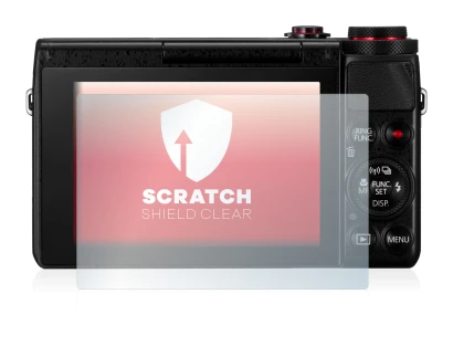 Abbildung des Geräts Canon PowerShot G7 X G7X mit einer Vielzahl des Displayschutzes.