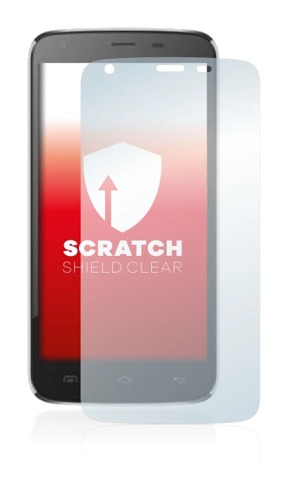 Abbildung des Geräts Doogee T6 mit einer Vielzahl des Displayschutzes.