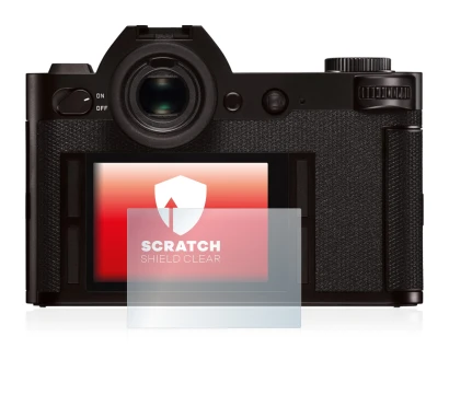 Abbildung des Geräts Leica SL (Typ 601) mit einer Vielzahl des Displayschutzes.