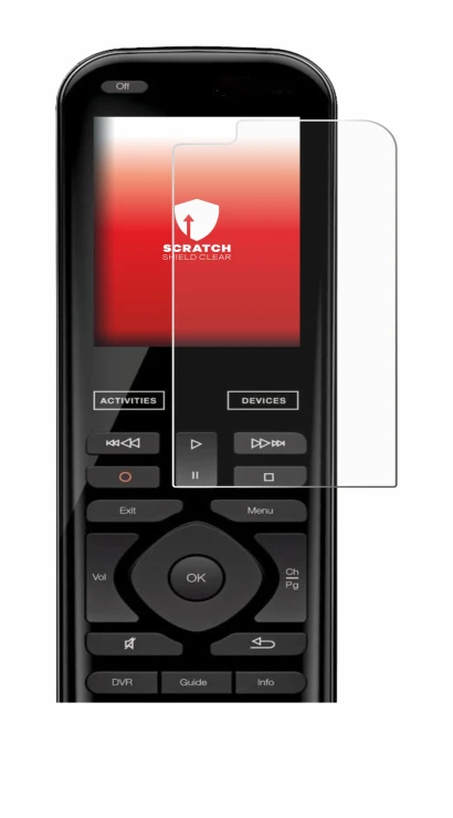 Abbildung des Geräts Logitech Harmony 950 mit einer Vielzahl des Displayschutzes.
