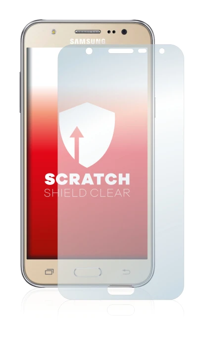 Abbildung des Geräts Samsung Galaxy J7 2016 mit einer Vielzahl des Displayschutzes.