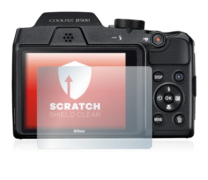 Abbildung des Geräts Nikon Coolpix B500 mit einer Vielzahl des Displayschutzes.