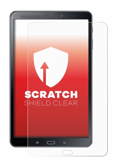 Abbildung des Geräts Samsung Galaxy Tab A 10.1 2016 SM-T585 mit einer Vielzahl des Displayschutzes.