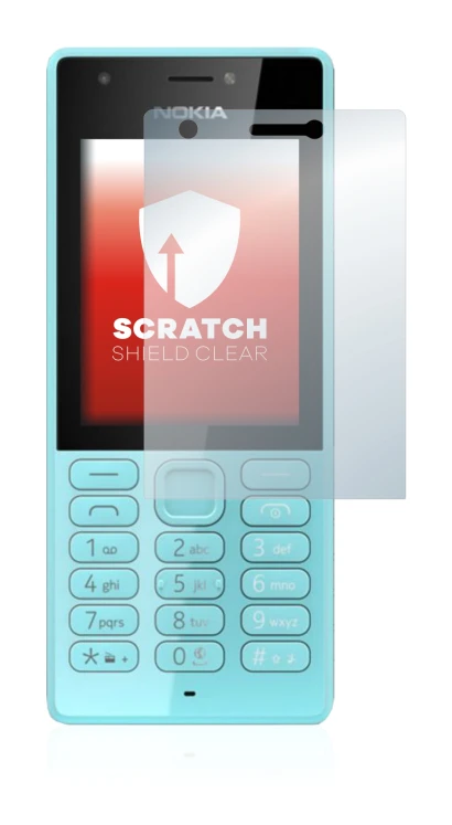 Abbildung des Geräts Nokia 216 mit einer Vielzahl des Displayschutzes.