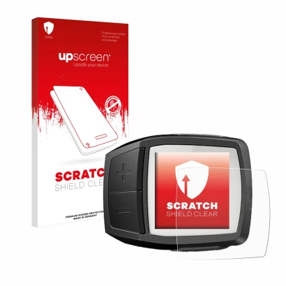 Vorderseite einer Produktverpackung mit dem Markenlogo upscreen. Daneben ist das Gerät Bosch Purion mit dem zugehörigen Displa