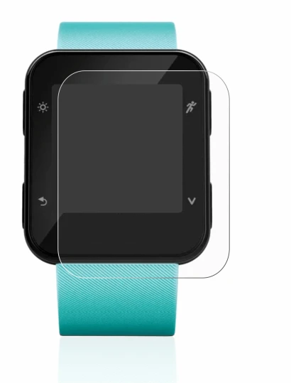 Abbildung des Geräts Garmin Forerunner 35 mit einer Vielzahl des Displayschutzes.
