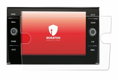 Abbildung des Geräts Volkswagen Composition Media 2017 mit einer Vielzahl des Displayschutzes.