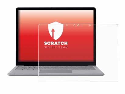 Abbildung des Geräts Microsoft Surface Laptop 1 mit einer Vielzahl des Displayschutzes.