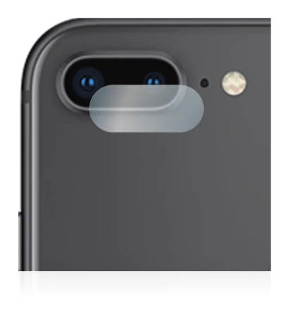 Abbildung des Geräts Apple iPhone 8 Plus (NUR Kameraschutz) mit einer Vielzahl des Displayschutzes.