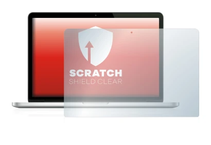 Abbildung des Geräts Apple MacBook Pro Retina 13" (Anfang 2013) mit einer Vielzahl des Displayschutzes.