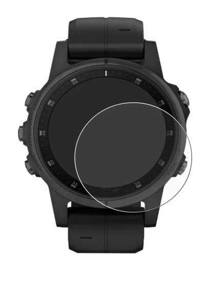 Abbildung des Geräts Garmin Fenix 5S Plus (42 mm) mit einer Vielzahl des Displayschutzes.