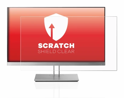 Abbildung des Geräts HP EliteDisplay E233 mit einer Vielzahl des Displayschutzes.