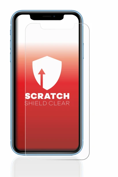 Abbildung des Geräts Apple iPhone XR mit einer Vielzahl des Displayschutzes.