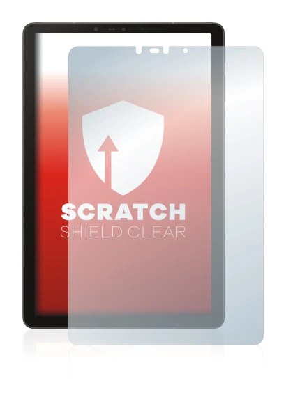 Abbildung des Geräts Samsung Galaxy Tab S4 10.5 mit einer Vielzahl des Displayschutzes.