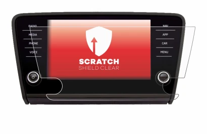Abbildung des Geräts Skoda Amundsen Superb 2018 Infotainment System 8" mit einer Vielzahl des Displayschutzes.