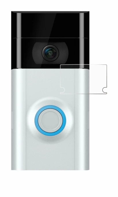 Abbildung des Geräts Ring Doorbell 2 (Linse) mit einer Vielzahl des Displayschutzes.
