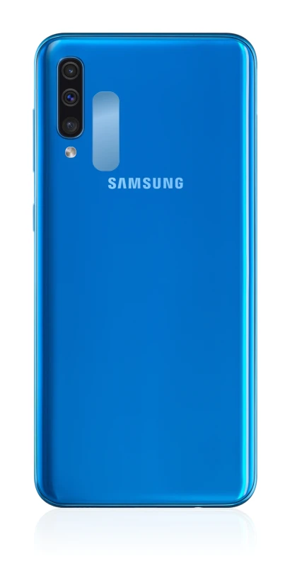 Abbildung des Geräts Samsung Galaxy A50 (NUR Kameraschutz) mit einer Vielzahl des Displayschutzes.
