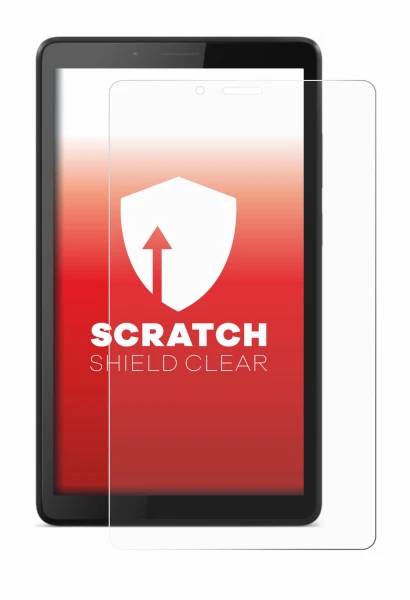 Abbildung des Geräts Lenovo Tab M7 mit einer Vielzahl des Displayschutzes.