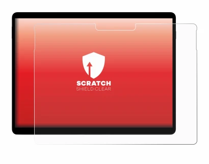 Abbildung des Geräts Microsoft Surface Pro X mit einer Vielzahl des Displayschutzes.