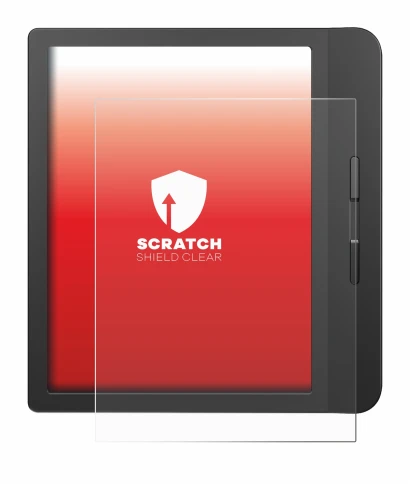 Abbildung des Geräts Tolino Vision 5 mit einer Vielzahl des Displayschutzes.