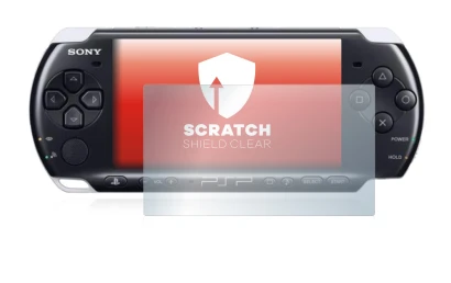 Abbildung des Geräts Sony PSP 3003 mit einer Vielzahl des Displayschutzes.