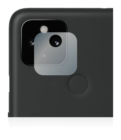 Abbildung des Geräts Google Pixel 4a 5G (NUR Kameraschutz) mit einer Vielzahl des Displayschutzes.