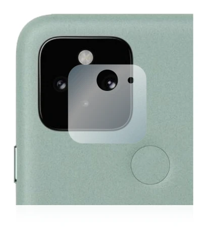 Abbildung des Geräts Google Pixel 5 (NUR Kameraschutz) mit einer Vielzahl des Displayschutzes.