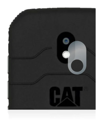Abbildung des Geräts Caterpillar Cat S42 (NUR Kameraschutz) mit einer Vielzahl des Displayschutzes.