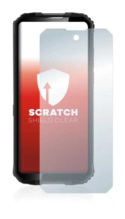 Abbildung des Geräts Oukitel WP10 5G mit einer Vielzahl des Displayschutzes.