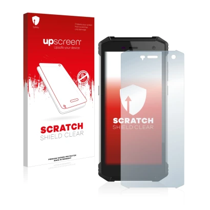 Vorderseite einer Produktverpackung mit dem Markenlogo upscreen. Daneben ist das Gerät Hammer Energy 2 mit dem zugehörigen Dis