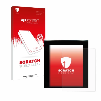 Vorderseite einer Produktverpackung mit dem Markenlogo upscreen. Daneben ist das Gerät Renault Megane 4 2020 Multimedia Easy 9