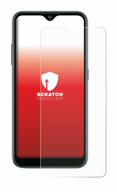 Abbildung des Geräts Samsung Galaxy A02 mit einer Vielzahl des Displayschutzes.