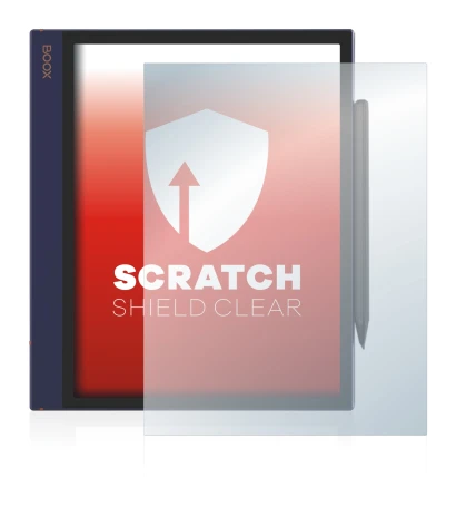 Abbildung des Geräts Boox Note Air mit einer Vielzahl des Displayschutzes.